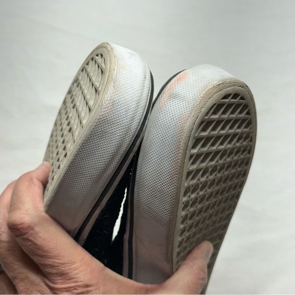 Vans Blue/Black Sequin Slip-On Shoes Women’s Size 8.5/Mens 7 - Picture 10 of 11